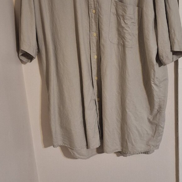 eddie bauer short sleeve button down shirt tall xxl - Picture 3 of 8